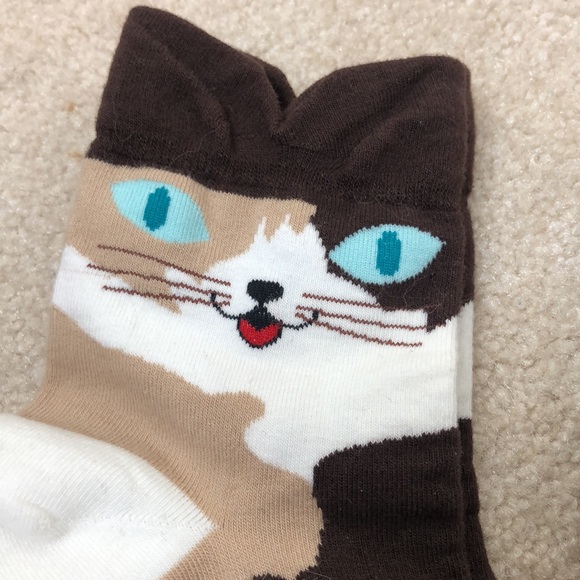 Women’s Cat Socks (Pair of 3) - Picture 5 of 5